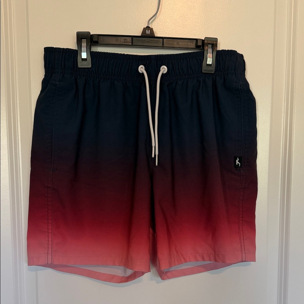 Hollister Red and Blue Swim Trunks